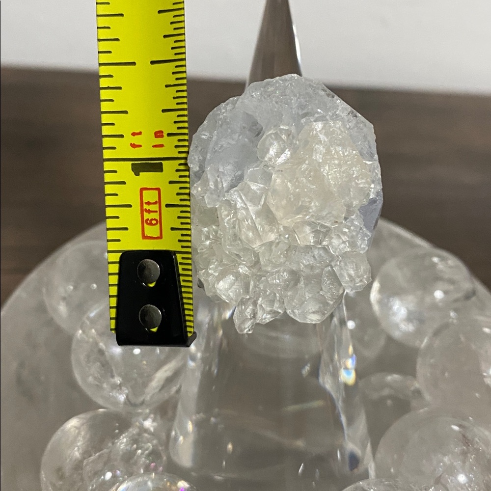 Raw Calcite Statement Ring | Natural Crystal Clus… - image 8